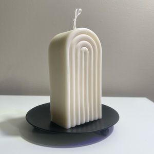 White Rainbow Arch Candle